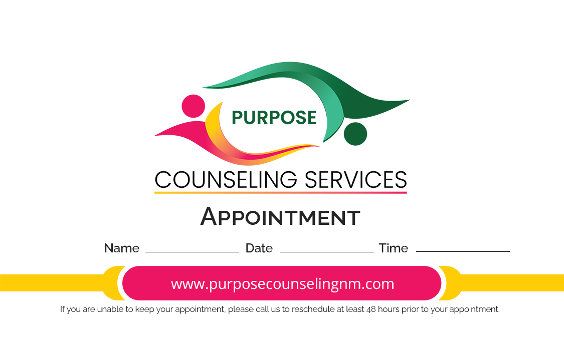 Purpose Counseling Business Card back